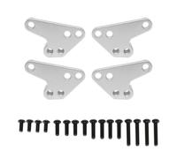 COMODO Metal Shock Absorber Lower Mount Bracket Front & Rear per 1/10 Scale RC Crawler Compatibile con MAXX WideMaxx Upgrade Parts(Silver)