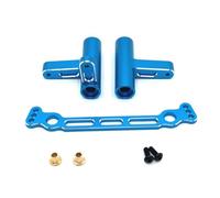 COMODO Metal Steering Group Assembly per 1/8 Scale RC Car, Compatibile con FS Racing Tank Sharks Focus 6S, Replacement Steering Parts (Blue/Red)(Color: Blue)
