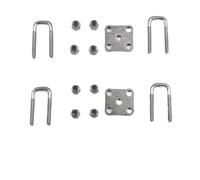 COMODO Metal U-Shaped Screw Suspension Bracket per 1/14 RC Dump Trucks Compatibile con 770S R620 FH16XL LESU Modelli(A)