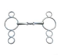 Comodo morso rotondo per cavalli, 12,5 cm, per equitazione