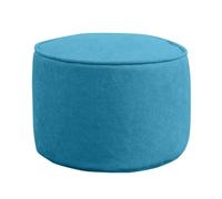 Comodo ottomano, poggiapiedi rotondo in tinta unita, pouf decorativo con rivestimento rimovibile, per soggiorno, camera da letto, salotto, 40 x 30 cm
