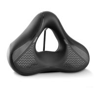 Comodo per sella con molle, ampio per sella della bici per glutei grandi, ammortizzante montagna per sellino da bicicletta, sella ergonomica cava ventilata per ciclismo, (L)