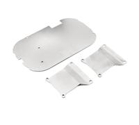 COMODO Piatto in Acciaio Inossidabile per TT01 1/10 RC Car - Chassis Armor Gearbox Protector, Metal Upgrade Part