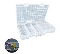 Comodo Porta Batteria con Custodia in Plastica Trasparente e Grande Capacità