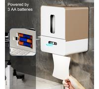 Comodo Porta Fazzoletti Automatico con Lunghezze di Uscita Carta Regolabili