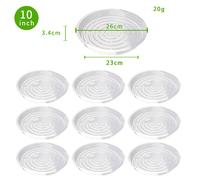 Comodo portacestino desktop o tazza 10/24 pz dischi per piante in plastica trasp