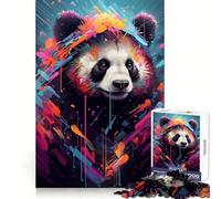 Comodo puzzle a forma di panda per ragazzi, 1000 pezzi, ideale per migliorare la memoria, per il tempo libero a casa, con bordi precisi, 50x75cm