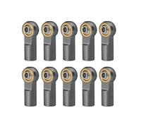 COMODO RC Crawler Controlling Link Rod Ends M4 Steel Ball Head 1/10 Scala Compatibile con CC01(Titanium 10PCS)