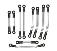 COMODO RC Crawler Controlling Link Set 1/18 Scale Stainless Steel Clearance Chassis Link Compatibile con Ascent-18(One Set)