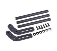 COMODO RC Crawler Front Bumper 1/10 Scale Approccio di Fibra di Carbonio Angolo Compatibile con i Modelli Power Wagon Cliffhanger(Black)