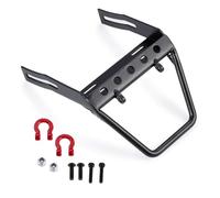 COMODO RC Crawler Front Bumper Anti-Collision Bar 1/10 Scale Aluminum con Trailer Hook Compatibile con SCX10 90047(Style B)