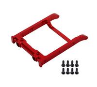 COMODO RC Crawler Front Bumper Mount Crossmember 1/12 Scale Aluminum Chassis Aggiornamento Parte Compatibile con MN G500 Mn86 N86S Mna86K Mnu86KS(Red)