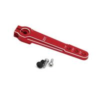 COMODO RC Crawler Servo Arm 1/10 Scale Aluminum 25T 3-Hole Horn Compatibile con SCX10(Red)