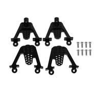 COMODO RC Crawler Shock Mount 1/10 Scale Aluminum Front e Rear Lift Shocks Compatibile con 1/10.(Black)