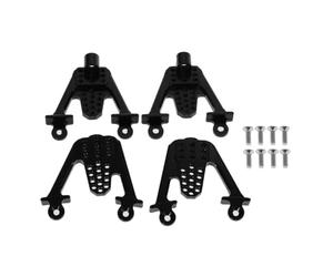 COMODO RC Crawler Shock Mount 1/10 Scale Aluminum Front e Rear Lift Shocks Compatibile con 1/10.(Black)