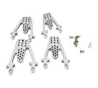 COMODO RC Crawler Shock Mount 1/10 Scale Aluminum Front e Rear Lift Shocks Compatibile con 1/10.(Silver)
