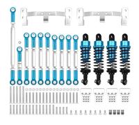 COMODO RC Metal Chassis Link Rod Pull Rod Mount Holder Shock Absorber Set per 1/16 C14 C24 & 1/12 MN MN99S RC Cars(MN Blue)
