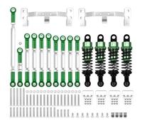 COMODO RC Metal Chassis Link Rod Pull Rod Mount Holder Shock Absorber Set per 1/16 C14 C24 & 1/12 MN MN99S RC Cars(MN Green)