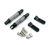 COMODO RC Shock Absorber Damper Set - Metal Front & Rear con Fixed Mount Seat per 1/12 Scale D12 Compatible RC Car Suspension Parts(Color: Black Rear)
