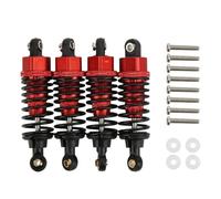 COMODO RC Shock Absorber Set per Veicoli di Scala 1/10 - Aluminum Damper Replacement Parts Compatibile con TT-01 TT-02 TA05 TL-01 TA03 MF-01X (4-Pack)(Red)