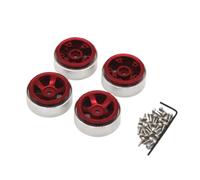 COMODO Rota di Sostituzione di Metallo per 1/18 Scale RC Crawler Compatibile con FMS Fire Horse EAZYRC Thunder Storm(Red)