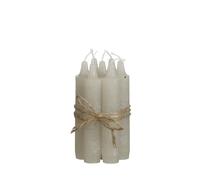 comodo set di candele Comforder (7 pezzi), candele con bastoncino da 11 cm grigio chiaro, candele da tavolo in un colore, autonomia di oltre 4 ore