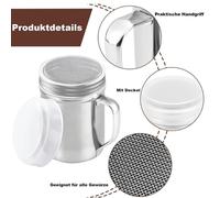 Comodo Set Shaker in Acciaio Inox per Spolverare per Zucchero Cacao Spezie