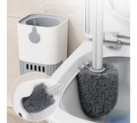 Comodo set spazzole WC montaggio a parete o supporto a pavimento design impermea