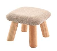 Comodo sgabello a cubo in legno massello, traspirante, con ruote, portata 100 kg, ideale per scarpe, 28 x 28 x 21 cm, poggiapiedi versatile e pouf per uso domestico