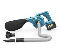 Comodo soffiatore elettrico per foglie, soffiatore da giardino senza fili 2 in 1 e aspirapolvere e trituratore cambio di velocità continuo con una sola mano/leggero (colore: 1 batteria al litio