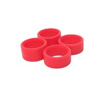 COMODO Sostituzione RC Tire Skins per 22mm 22.5mm Wheels - 1/28 Scale Rubber Pipe Cover con Racing Pattern, 4 Colori(Red)