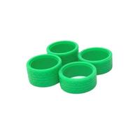 COMODO Sostituzione RC Tire Skins per 22mm 22.5mm Wheels - 1/28 Scale Rubber Pipe Cover con Racing Pattern, 4 Colori(Light Green)