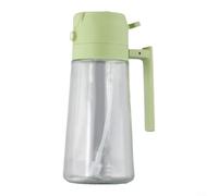 Comodo spruzzatore e dispenser per olio in vetro, 470 ml/600 ml, con design ergonomico per un facile utilizzo in cucina (verde 470 ml)