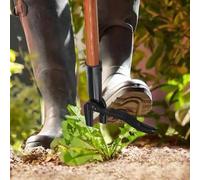 Comodo strumento da giardino con artiglio di diserbo in piedi per rimozione rapi