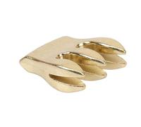 Comodo strumento for esercitarsi nella buca del suono, silenziatore for violino, silenziatore in metallo, for principianti, collegabile in pochi secondi. Dorato(Color:Gold)