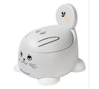 Bebeconfort Comodo Vasino Bambini, 12-36 Mesi (0-20 kg), Ergonomico e Compatto, Facile da Pulire, Tazza Amovibile, Paraspruzzi Igienico, Antiscivolo, Vasino per Bambini WC, Coniglio