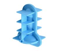 Comodo Vassoio per cubetti di ghiaccio in silicone impilabile con coperchio per