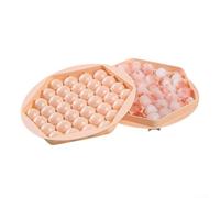 Comodo vassoio per il ghiaccio per creare 37 ghiaccioli sferici, perfetto per gli appassionati di whisky e gli amanti dei cocktail (rosa)