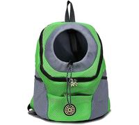 Comodo Zaino Portacuccioli, Borsa Trasportino per Gatto Cane Cucciolo, Comodo E Traspirante, per Animali Domestici Viaggi Escursionismo Campeggio Ciclismo All'aperto, Green