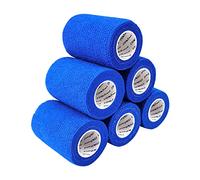 COMOmed Garza Elastica Bendaggio Adesivo Rotolo di Nastro Flessibile in Tessuto Non Tessuto Bendaggio coesivo Athletic Alleray Testato 7.5cm x 4.5m, Confezione da 6