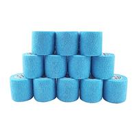 COMOmed non-stick pelle benda (Blu chiaro, 12 Rotoli)