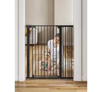 COMOMY Cancelletto extra alto da 106,7 cm per scale, adatto per aperture da 74,9 cm a 103,1 cm di larghezza, chiusura automatica robusta, cancello di sicurezza per cani, montaggio a pressione, facile