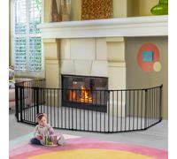 Comomy cancello per bambini lungo 198 pollici, cancello per bambini extra largo, area giochi con 8 pannelli, cancello di sicurezza pieghevole per