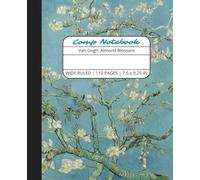 Comp Notebook: Van Gogh Almond Blossom Wide Ruled Composition Notebook Journal for Students, College, School, Office, Work