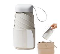 Compact Automatic Folding Umbrella, UV Protection Windproof Travel Umbrella, Pocket-Sized Portable Rain and Sun Shade for Beach, Pool, Gardening, 5.91x2.36x2.36 Inches