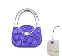 Compact Bag Hanger, Tabletop Purse Hook Stand, Folding Anti Slip Handbag Support Tool, Lightweight Stainless Carry Hook System, Modern Utility Style Design, Travel Camping Use