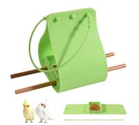 Compact Bird Feeder, Silicone Tray Wooden Perches, Adjustable Strap Feeders, Sturdy Bird Feeder with Eco Friendly Material, Outdoor Feeders Simple Design, Garden Backyard Decor for Birds Lovers