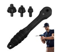 Compact Chuck Key, Ratcheting Drill Accessory, Head Driver, Precision Power Tool Attachment, affidabile Garage Workshop Companion, Hardware Gear for Motorcycle, Home, 1,5 x 4,85 x 15 cm
