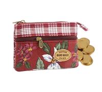 Compact Coin Purse Wallet, Boho Pouch Holder, Keychain Wallet with Zipper, Portable Change Storage Organizer for Handbags Backpacks Girls Boys Children Travel Hiking Shopping Home Leisure Outdoor
