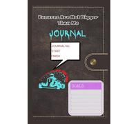Compact Daily Journal (6x9 inches) - Excuses Are Not Bigger Than Me: Daily Progress Tracker with To-Do Lists, Meal & Drink Log, Notes, Contacts, Email ... 6x9 Size | 107 Pages | Motivational Organizer
